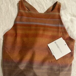 Beyond Yoga Sunset Striped Tank Top- NWT